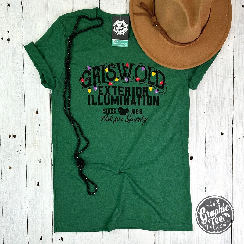 Weekend Deals That Dazzle Griswold Exterior Illumination ADULT Unisex Short Sleeve Tee Weekend Deals That Dazzle Griswold Exterior Illumination ADULT Unisex Short Sleeve Tee